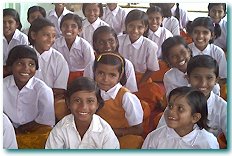 Banjara (Gypsy) girls at a home in south India